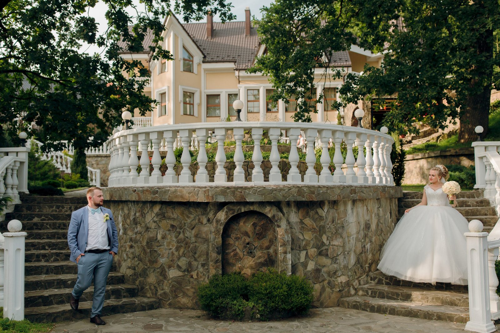 Ensayo de boda en una casona